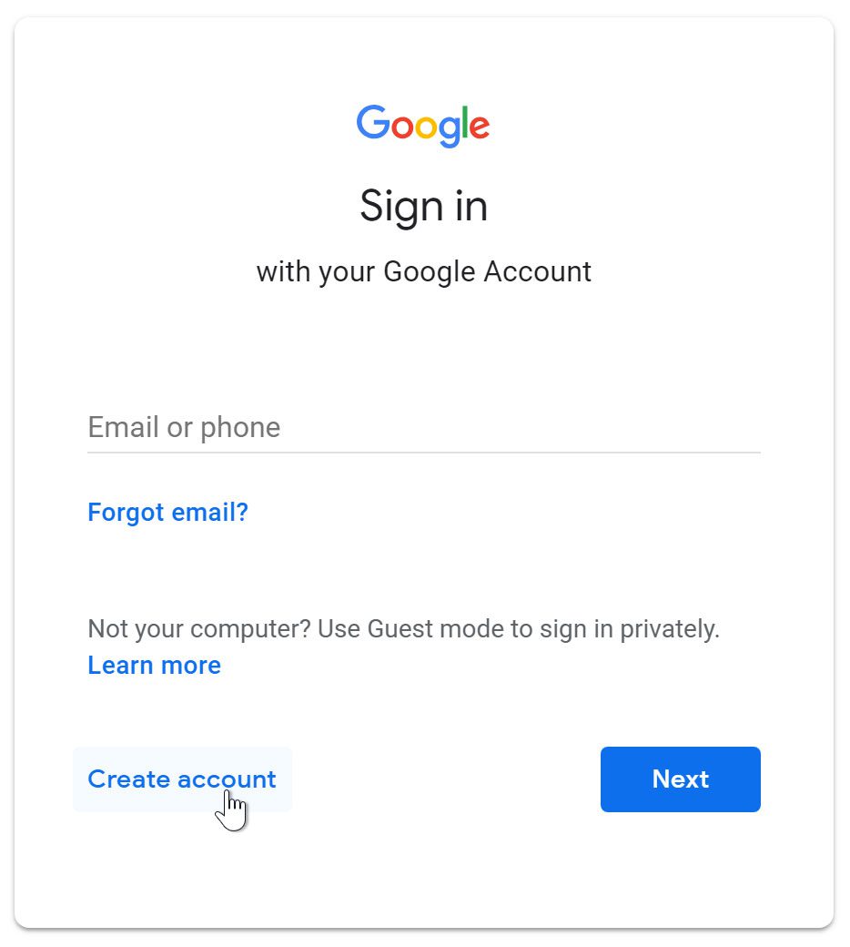 email for gmail account